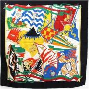 Multicolor Zijden Sjaals - Gucci AB Staat Gucci Vintage , Black , Dame...