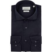 Profuomo Twill Overhemd Sleeve 7 Navy Profuomo , Blue , Heren