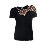 Pratilled fabric tops Valentino Vintage , Black , Dames