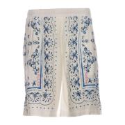 Casual Shorts Family First , White , Heren