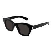 SL 592 001 Sunglasses Saint Laurent , Black , Unisex