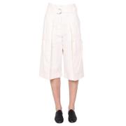 Bijgesneden broek Lemaire , White , Dames