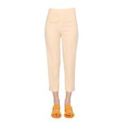 Cropped Trousers Boutique Moschino , Beige , Dames