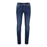 Donkerblauwe denim jeans Tramarossa , Blue , Heren