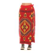 Maxi Skirts Akep , Red , Dames