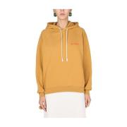 Sweatshirt met mini -logo Sunnei , Orange , Heren