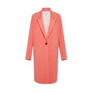 Jas met enkele rij knopen Forte Forte , Pink , Dames