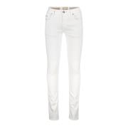 Slim Fit Witte Denim Jeans Tramarossa , White , Heren
