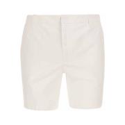 Manheim Katoenen Shorts - Bermuda Stijl Dondup , White , Heren