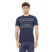 Trend Blauw Katoenen T-Shirt Baldinini , Blue , Heren