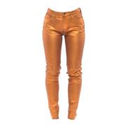 Skinny Trousers Don The Fuller , Orange , Dames