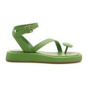 Rosie 18 lederen platte schoenen Gia Borghini , Green , Dames