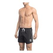 Black Polyester Swimwear Bikkembergs , Black , Heren