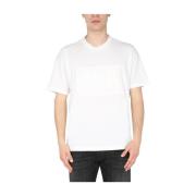 Creweck T-shirt Diesel , White , Heren
