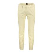 Gele katoenen chino broek Hugo Boss , Yellow , Heren