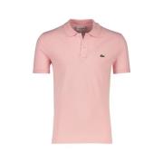 Roze Polo Shirt met Korte Mouwen Lacoste , Pink , Heren