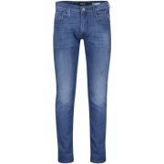 Blue Denim 5-Pocket Broek Replay , Blue , Heren