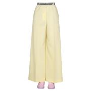 Wide Trousers Stella McCartney , Yellow , Dames