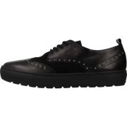 Stijlvolle Veterschoenen voor Vrouwen Geox , Black , Dames