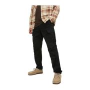 Straight Trousers Jack & Jones , Black , Heren