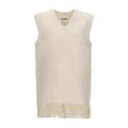 Mouwloze gebreide kleding Jil Sander , Beige , Dames