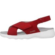 Comfortabele platte sandalen voor vrouwen Mephisto , Red , Dames