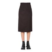 Hoge taille rok Alexander McQueen , Brown , Dames