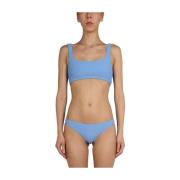 Bikini -briefs met overal in het logo Alexander Wang , Blue , Dames