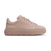 Dames Platform Sneakers Love Moschino , Pink , Dames