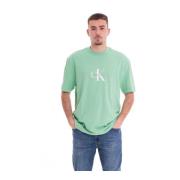 T-Shirts Calvin Klein Jeans , Green , Heren