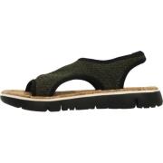 Stijlvolle Platte Sandalen voor Vrouwen Camper , Green , Dames