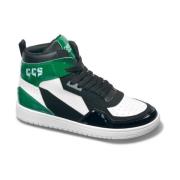 Heren Sneakers, Stof en Synthetisch Leer Cavalli Class , Green , Heren