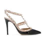 Rockstud Enkelband Pumps Valentino Garavani , Black , Dames