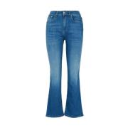 Hoge Taille Flared Jeans Roy Roger's , Blue , Dames