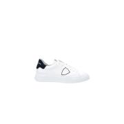 Witte Kalfsleren Tempel Sneakers Philippe Model , White , Heren