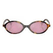 Ronde Havana Zonnebril Miu Miu , Brown , Dames