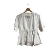 Pre-owned Cotton tops Celine Vintage , White , Dames