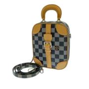 Pre-owned Canvas louis-vuitton-bags Louis Vuitton Vintage , Gray , Dam...