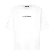 Optisch Wit T-Shirt Dolce & Gabbana , White , Heren