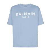 Paris T-shirt Balmain , Blue , Heren