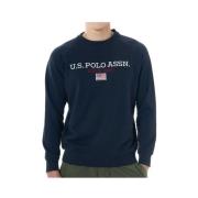 Geborduurde Crewneck Sweatshirt U.s. Polo Assn. , Blue , Heren