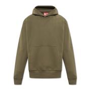 ‘S-Macs-Hood-Megoval-D’ hoodie Diesel , Green , Heren