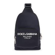 Eén-schouder rugzak Dolce & Gabbana , Blue , Heren