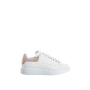 Klassieke zwarte leren oversized veterschoenen Alexander McQueen , Whi...