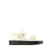 Kira Sport Sandalen - Leer - New Ivory Tory Burch , White , Dames