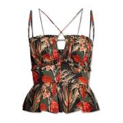 Kitty top met bloemenmotief Ulla Johnson , Multicolor , Dames