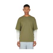 Dubbel T-shirt met twee mouwlengtes Wynn Hamlyn , Green , Heren