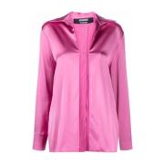 Roze La chemise Notte logo-plaque shirt Jacquemus , Pink , Dames