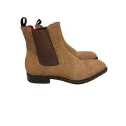 Pre-owned Suede boots Alexander McQueen Pre-owned , Brown , Dames