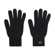 Zwarte Gebreide Handschoenen voor Vrouwen Calvin Klein , Black , Dames
